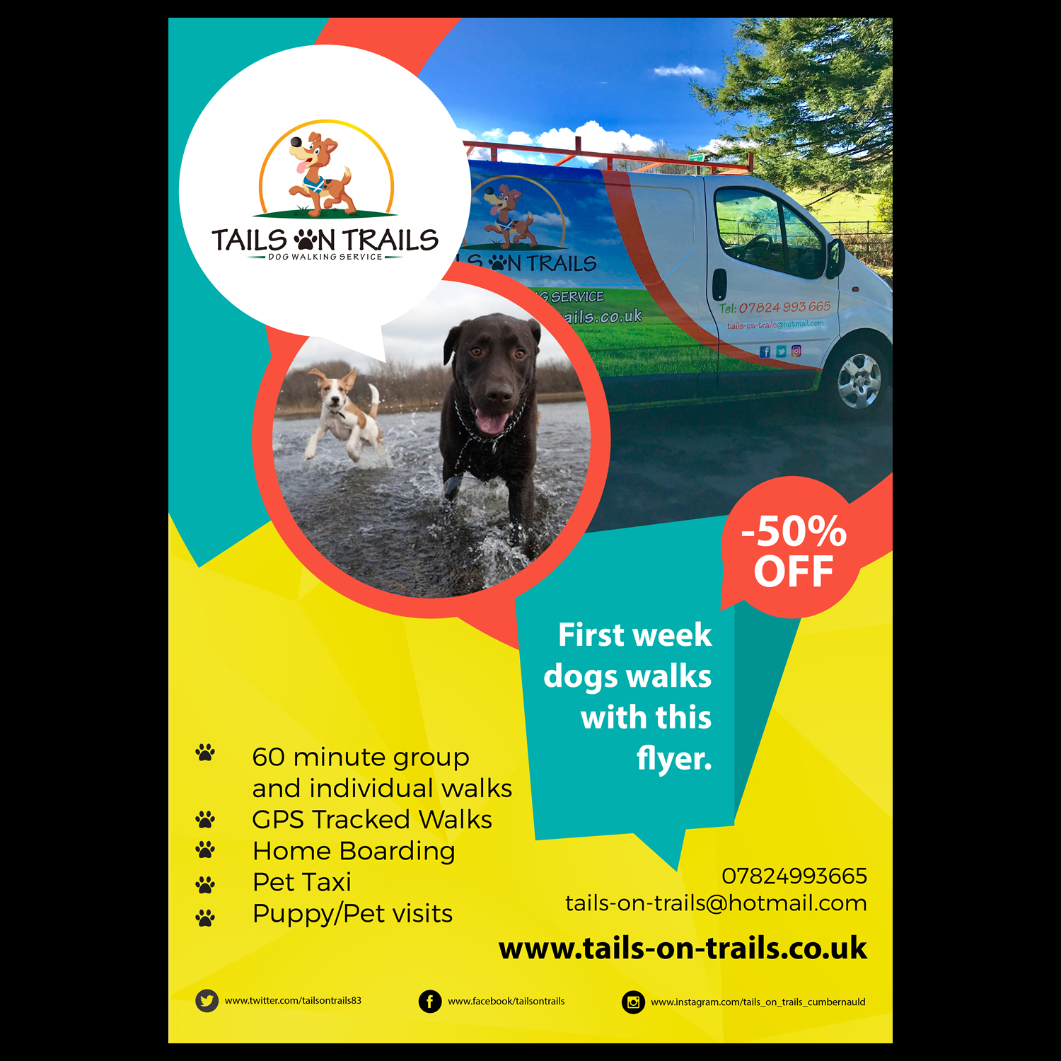 Design de Flyer par Teos pour TAILS ON TRAILS | Design #14145948