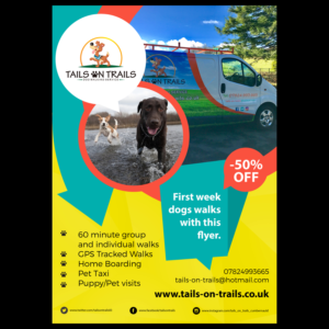 Flyer Design by Teos for TAILS ON TRAILS | Design #14146074