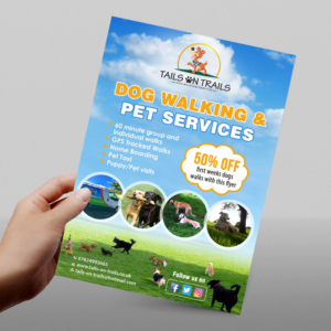 Flyer Design by creative.bugs for TAILS ON TRAILS | Design: #14098462