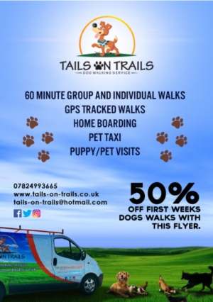 Flyer Design by Tiran Perera for TAILS ON TRAILS | Design: #14042810