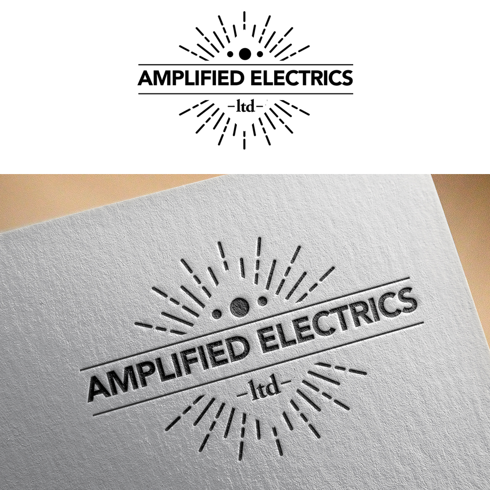 Diseño de Logo por Tyler Blake Designs para Amplified Electrics | Diseño #14056191