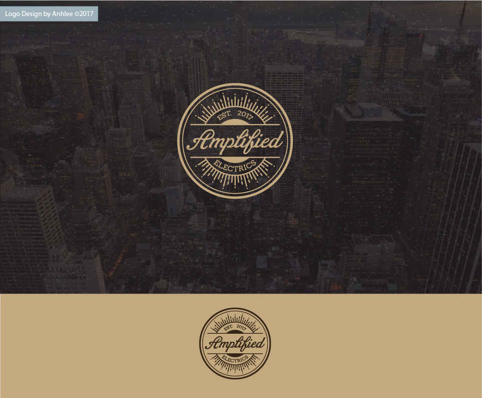 Logo Design by Anhlee for Amplified Electrics | Design #14053491