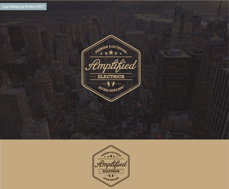 Logo Design by Anhlee for Amplified Electrics | Design #14053675