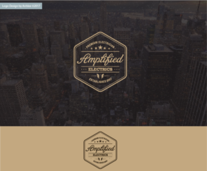 Logo Design by Anhlee for Amplified Electrics | Design: #14053675