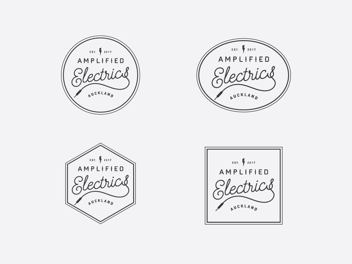 Logo Design by mldtrvs for Amplified Electrics | Design #14071868