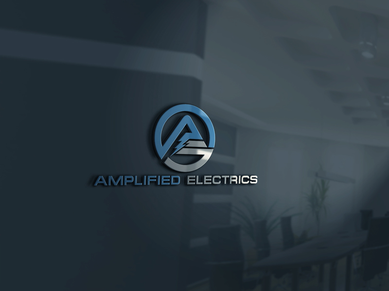 Logo Design by rafa studio for Amplified Electrics | Design #14106920
