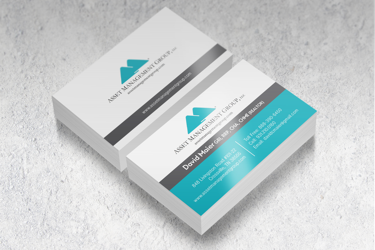 Business Card Design by Impressive Solutions for Asset Management Group, LLC. | Design #14106247