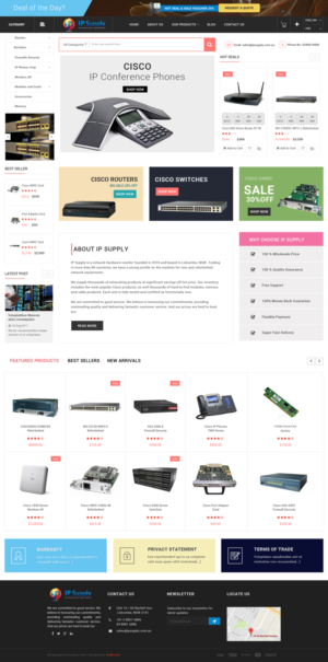Web Design job - IPSupply Company including Desktop & Mobile version  | Diseño Web por Da Miracle