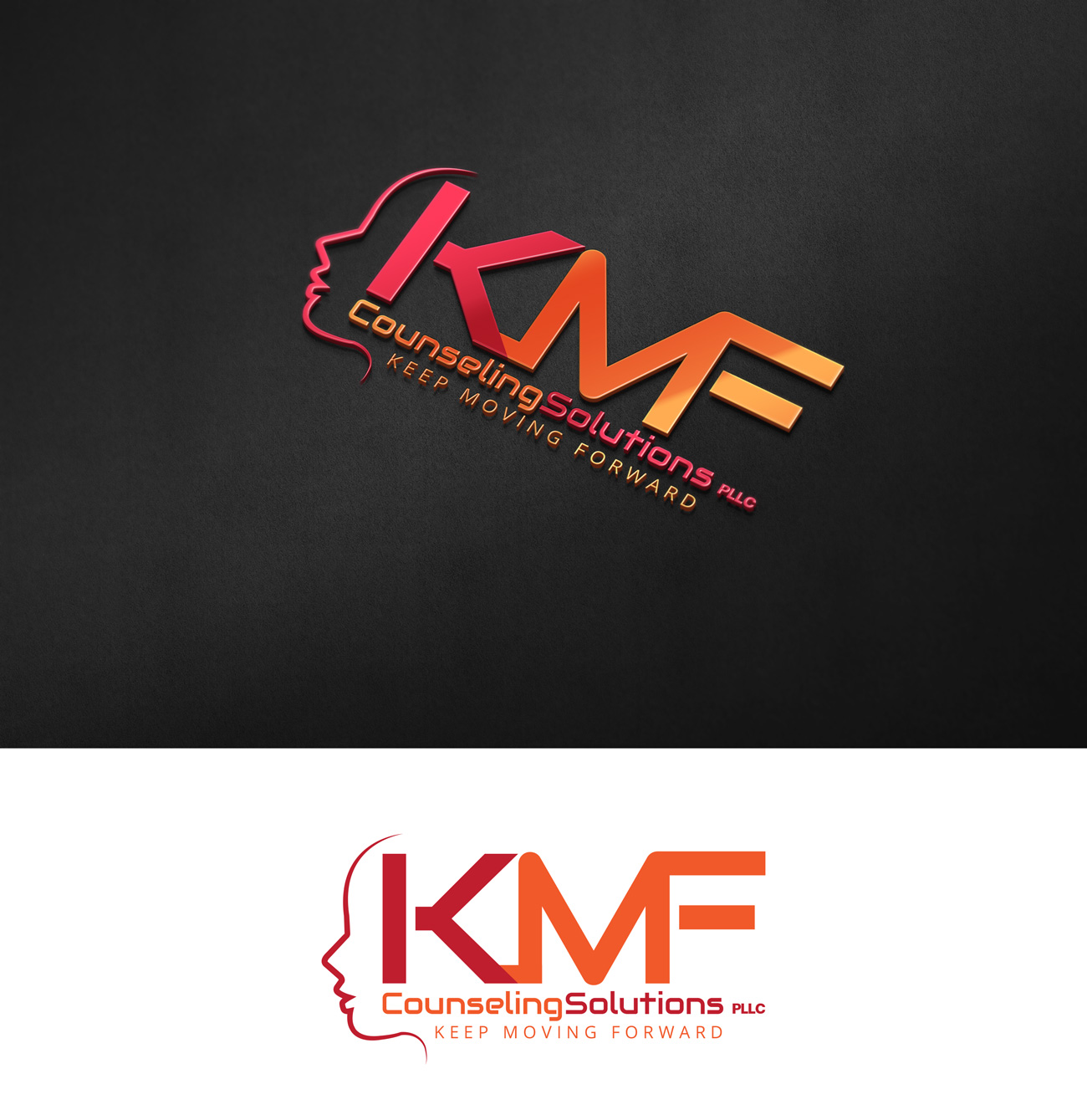 Logo Design by Impressive Sol for KMF Counseling Solutions, PLLC | Design #14052989