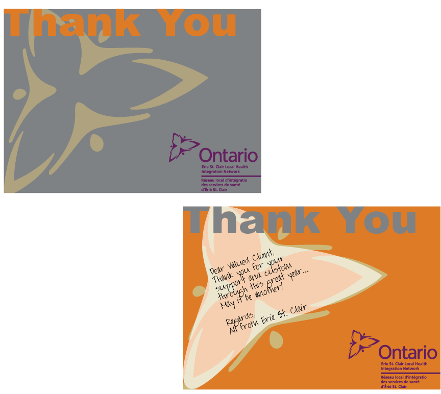 Diseño de Tarjeta de Felicitación por beatnik GALLERY para Erie St. Clair LHIN | Diseño #2549184