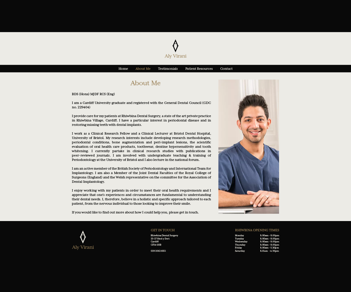 Web Design par Steven Burns pour Aly Virani | Design #14042732