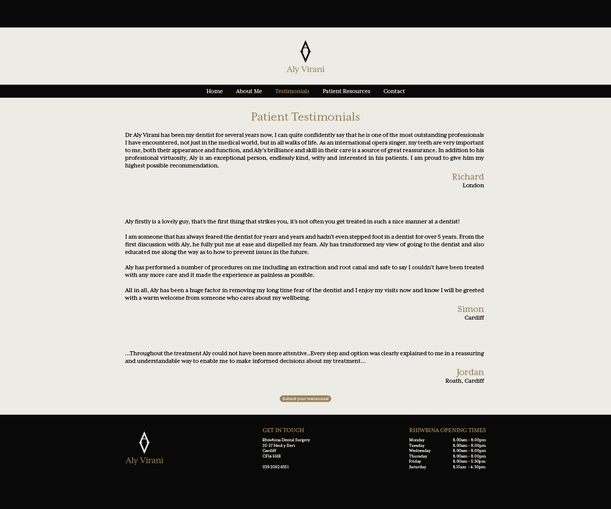 Web Design par Steven Burns pour Aly Virani | Design #14042733