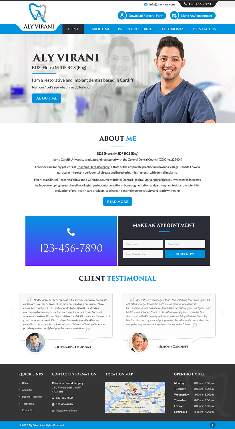 Web Design by jdv for Aly Virani | Design #14052233