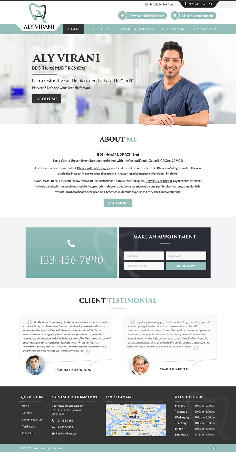 Web Design by jdv for Aly Virani | Design #14053918
