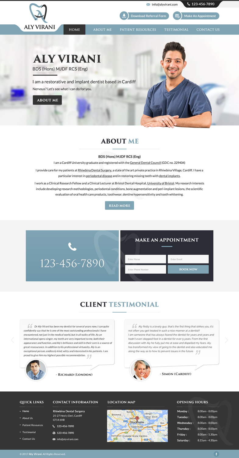Web Design by jdv for Aly Virani | Design #14053919
