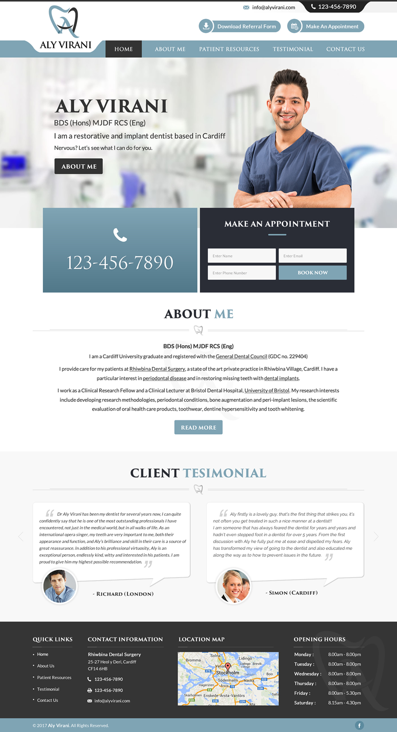 Web Design by jdv for Aly Virani | Design #14072577