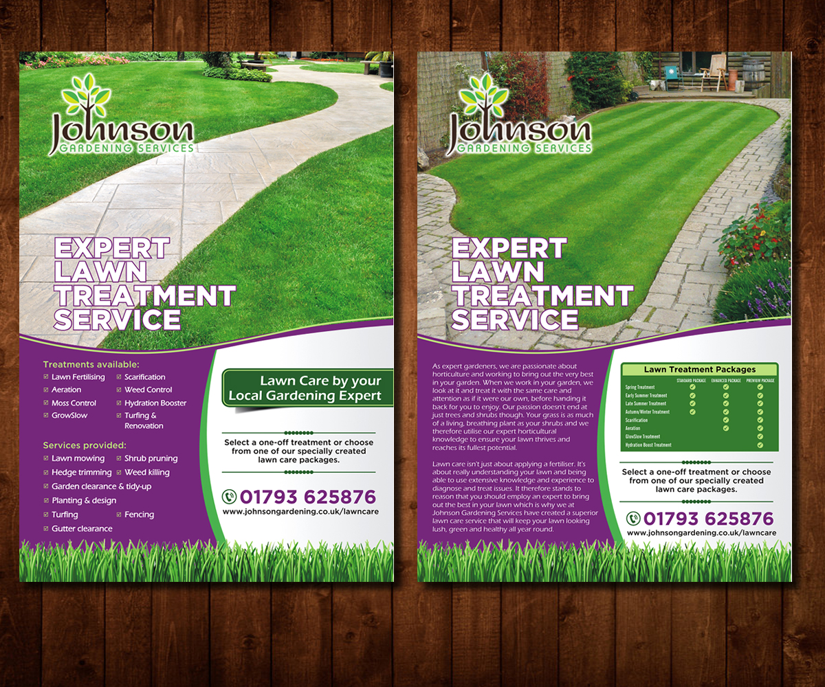 Flyer Design by Designers Hub for Johnson Gardening Services Ltd | Design #14054921