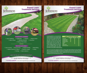 Flyer Design by Designers Hub for Johnson Gardening Services Ltd | Design: #14057054