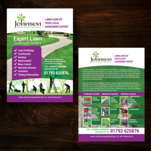 Flyer Design by uk for Johnson Gardening Services Ltd | Design: #14072014