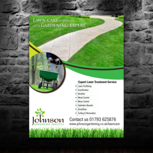 Flyer Design by theblueart for Johnson Gardening Services Ltd | Design: #14072947