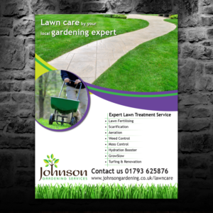 Flyer Design by theblueart for Johnson Gardening Services Ltd | Design #14087154