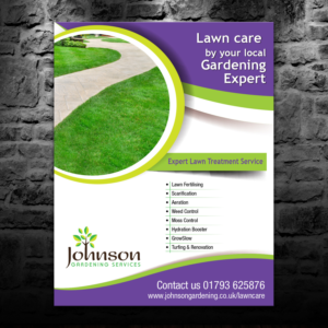 Flyer Design by theblueart for Johnson Gardening Services Ltd | Design: #14087156
