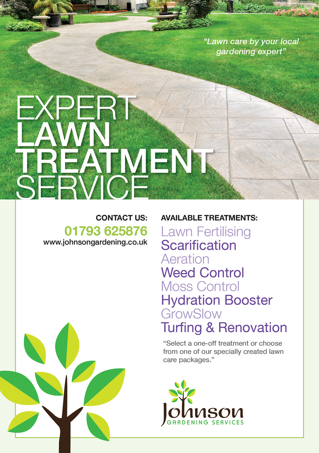 Flyer Design by DesignFive for Johnson Gardening Services Ltd | Design #14054121