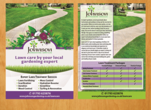 Flyer Design by Venus L. Penaflor for Johnson Gardening Services Ltd | Design #14076683