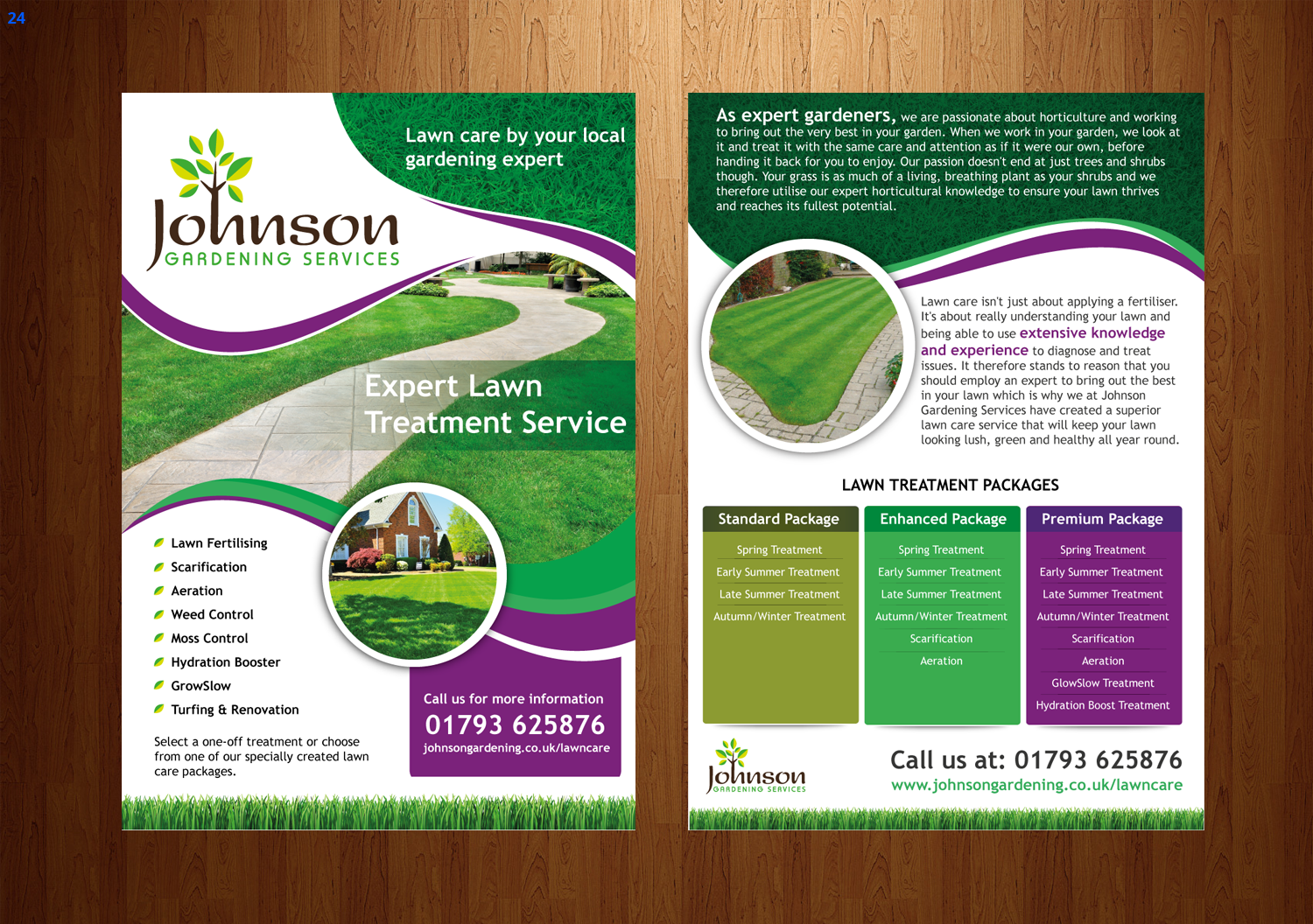 Flyer Design by uniquedesign10 for Johnson Gardening Services Ltd | Design #14054198