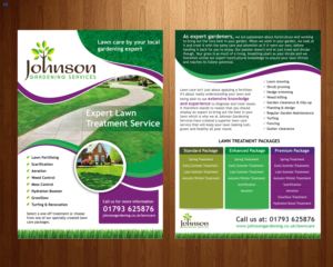 Flyer Design by uniquedesign10 for Johnson Gardening Services Ltd | Design: #14059871