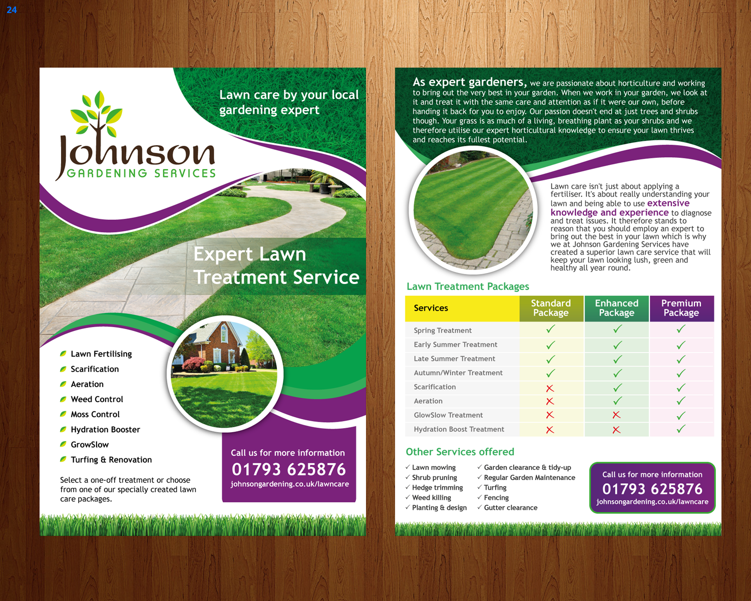 Flyer Design by uniquedesign10 for Johnson Gardening Services Ltd | Design #14063457