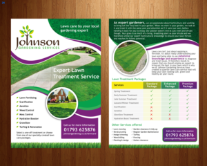 Flyer Design by uniquedesign10 for Johnson Gardening Services Ltd | Design: #14063457