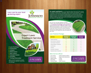Flyer Design by uniquedesign10 for Johnson Gardening Services Ltd | Design: #14067193