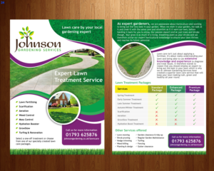 Flyer Design by uniquedesign10 for Johnson Gardening Services Ltd | Design: #14101976