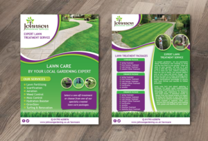 Flyer Design by alex989 for Johnson Gardening Services Ltd | Design: #14052214