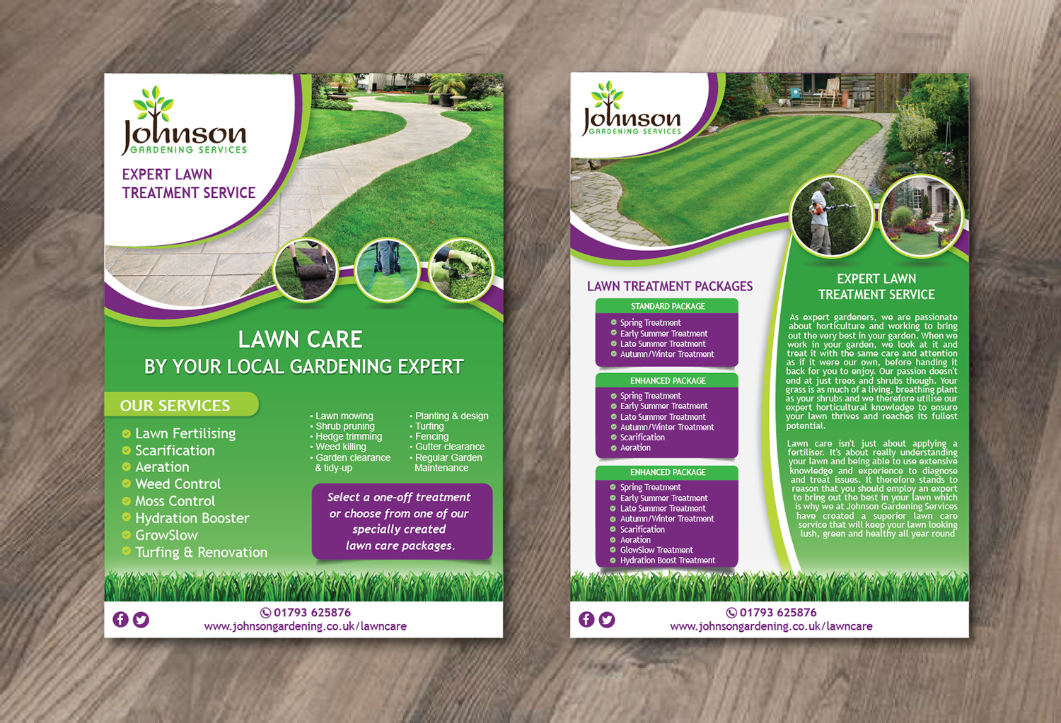 Flyer Design by alex989 for Johnson Gardening Services Ltd | Design #14052215