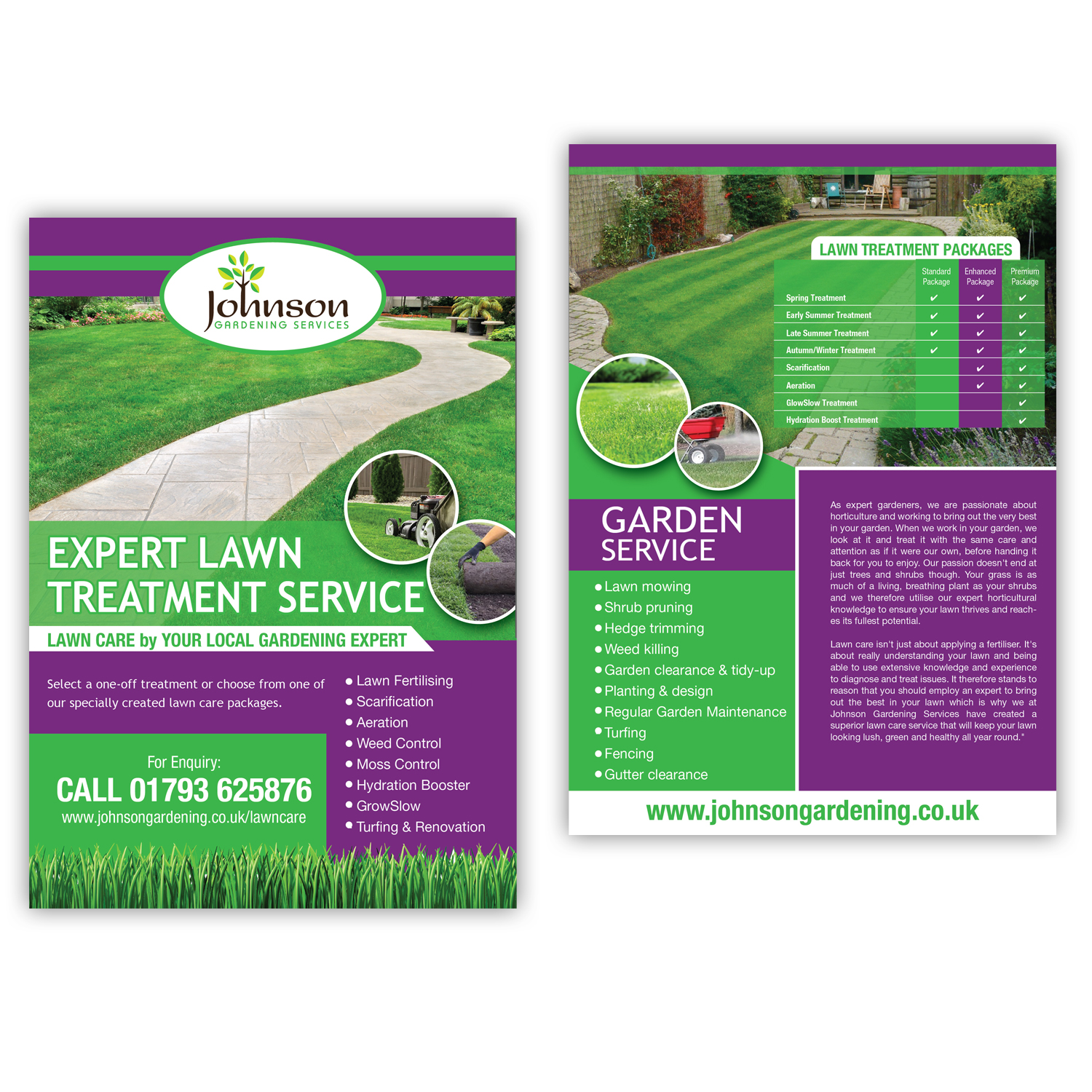 Flyer Design by Sheilah for Johnson Gardening Services Ltd | Design #14063855