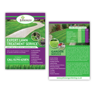 Flyer Design by Sheilah for Johnson Gardening Services Ltd | Design: #14091263