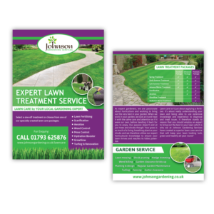 Flyer Design by Sheilah for Johnson Gardening Services Ltd | Design: #14091264