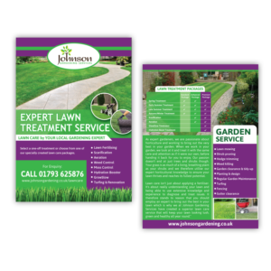 Flyer Design by Sheilah for Johnson Gardening Services Ltd | Design #14091265