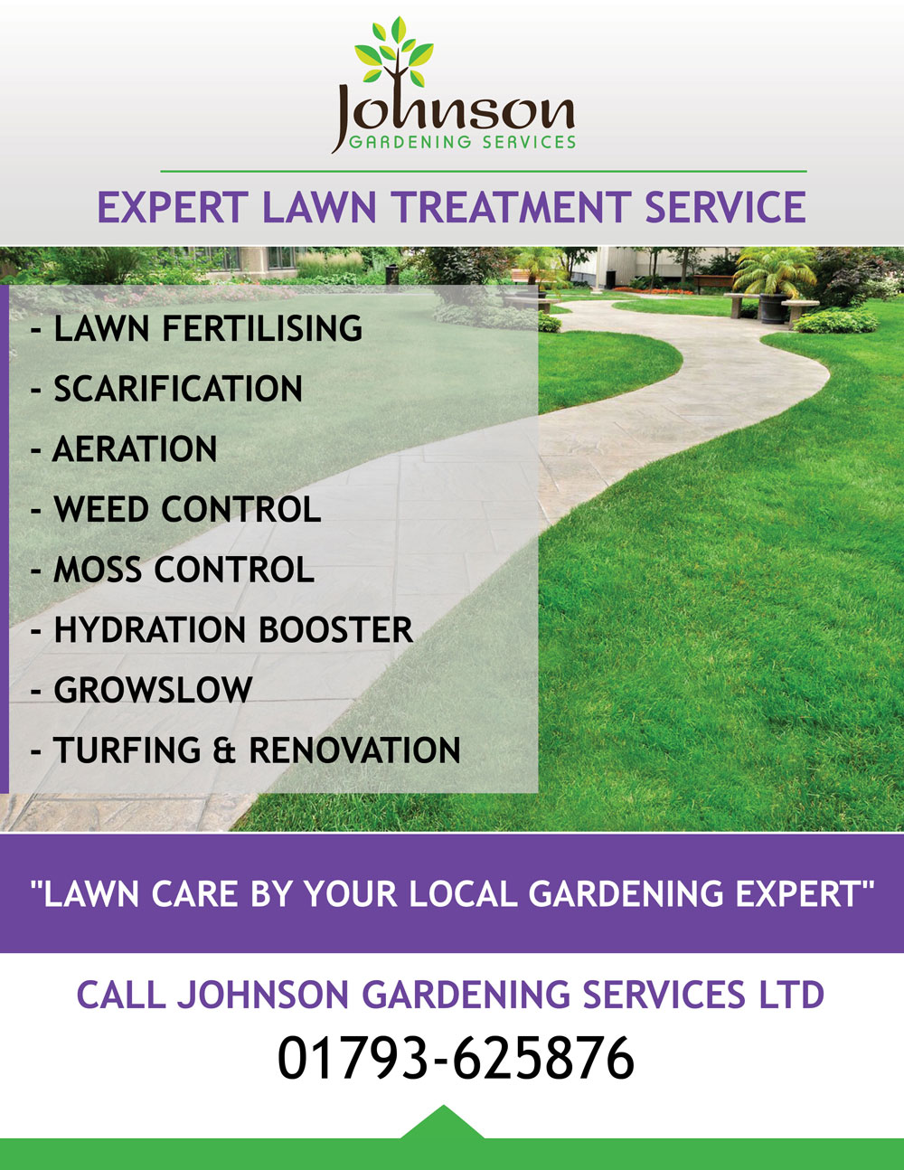 Flyer Design by CreativeDK for Johnson Gardening Services Ltd | Design #14088050