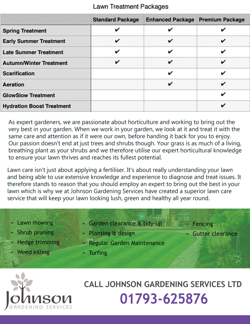 Diseño de Flyer por CreativeDK para Johnson Gardening Services Ltd | Diseño #14088051