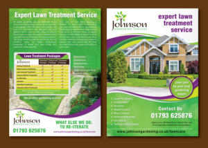Flyer Design by Shiya@India for Johnson Gardening Services Ltd | Design: #14072075