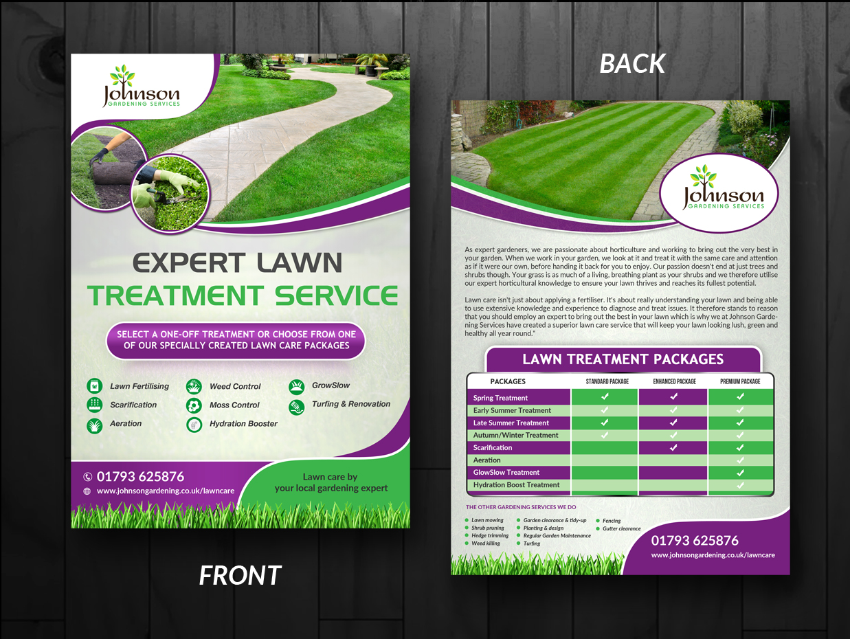 Flyer Design by innovative earth for Johnson Gardening Services Ltd | Design #14067517