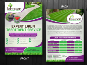 Flyer Design by innovative earth for Johnson Gardening Services Ltd | Design: #14087166