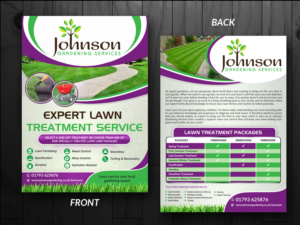 Flyer Design by innovative earth for Johnson Gardening Services Ltd | Design: #14101966