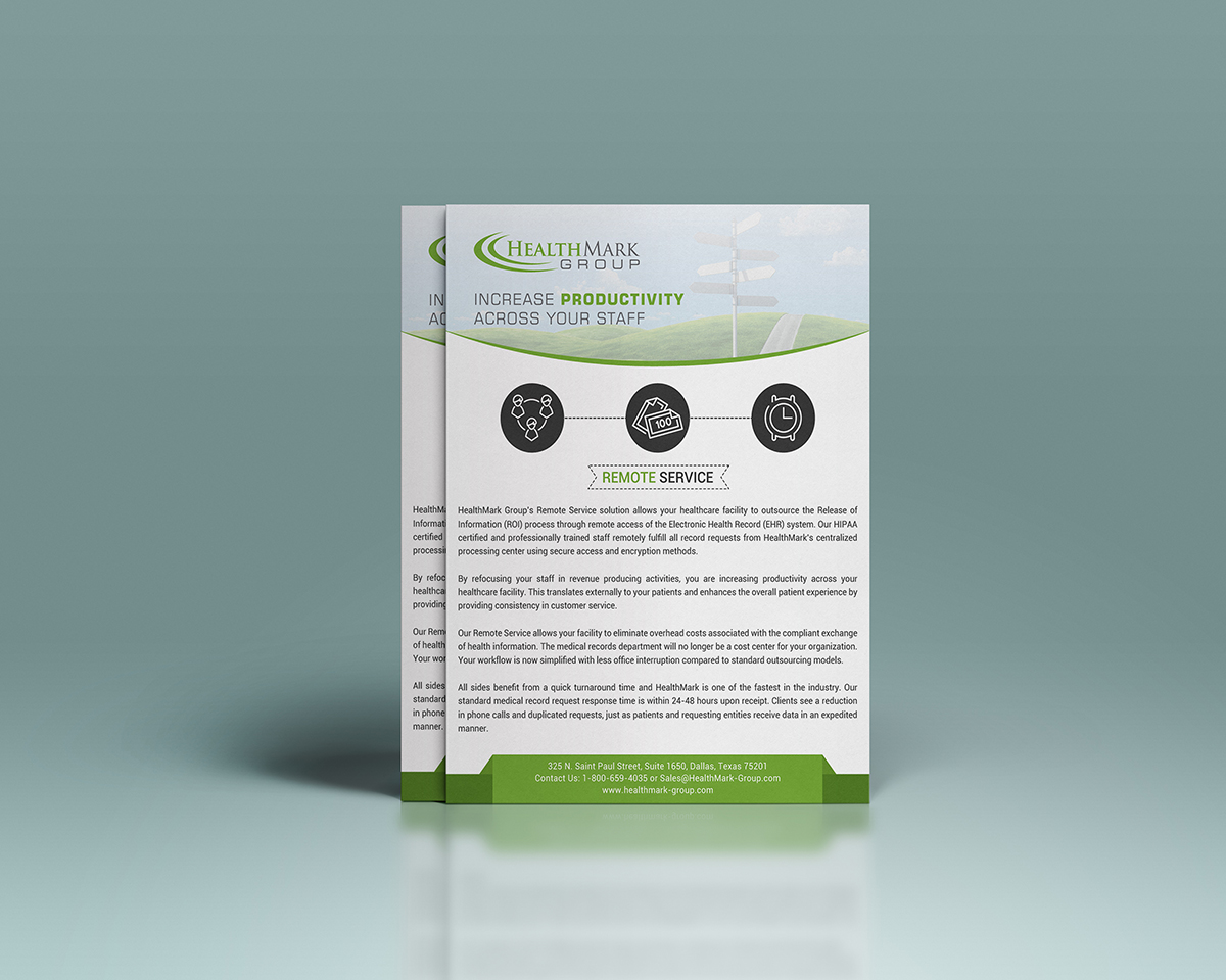 Diseño de Flyer por FAM STUDIO para HealthMark Group | Diseño #14119723