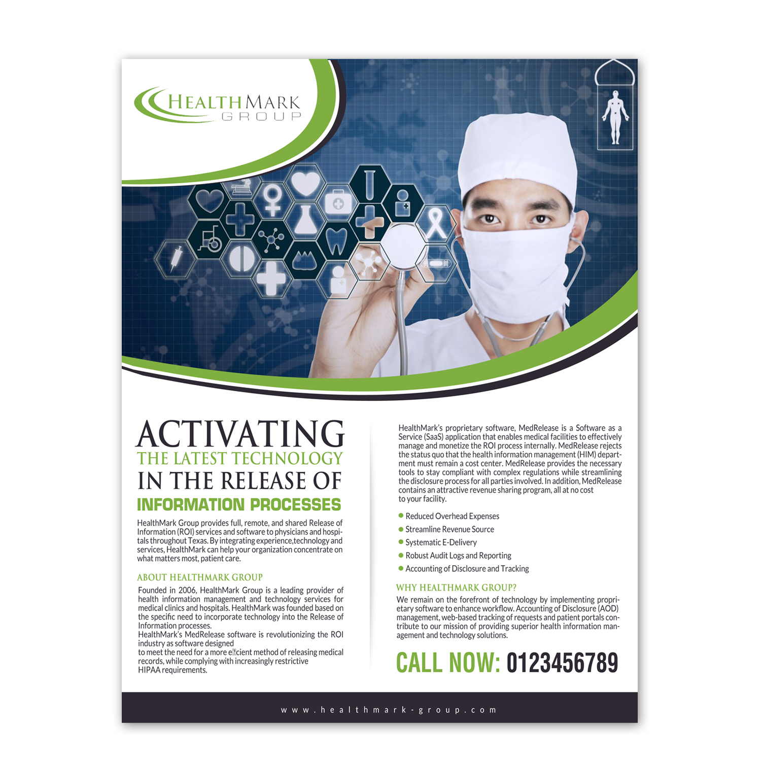 Diseño de Flyer por creative.bugs para HealthMark Group | Diseño #14082261