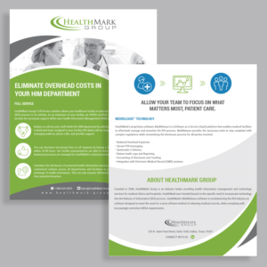 profesional serio flyer design job flyer brief for healthmark
