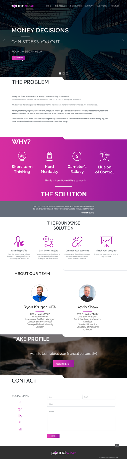 Web Design by lionx for PoundWise | Design #14144652